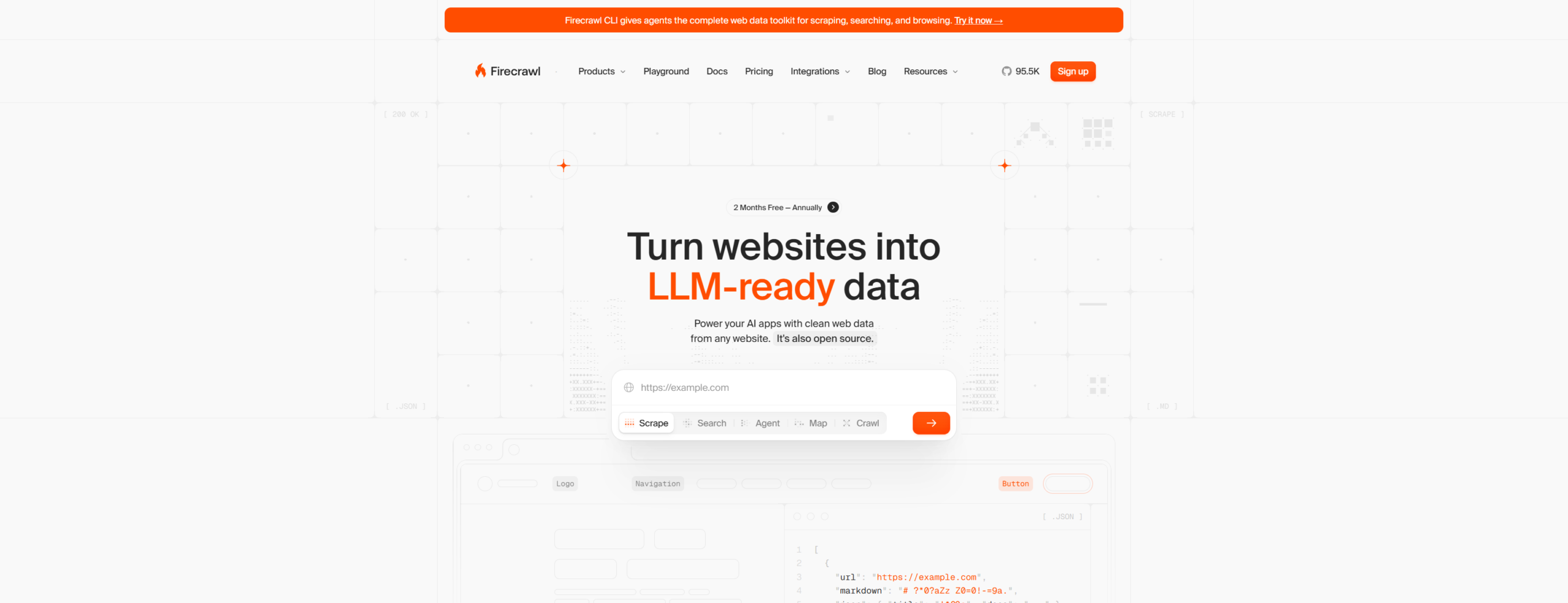 Firecrawl homepage