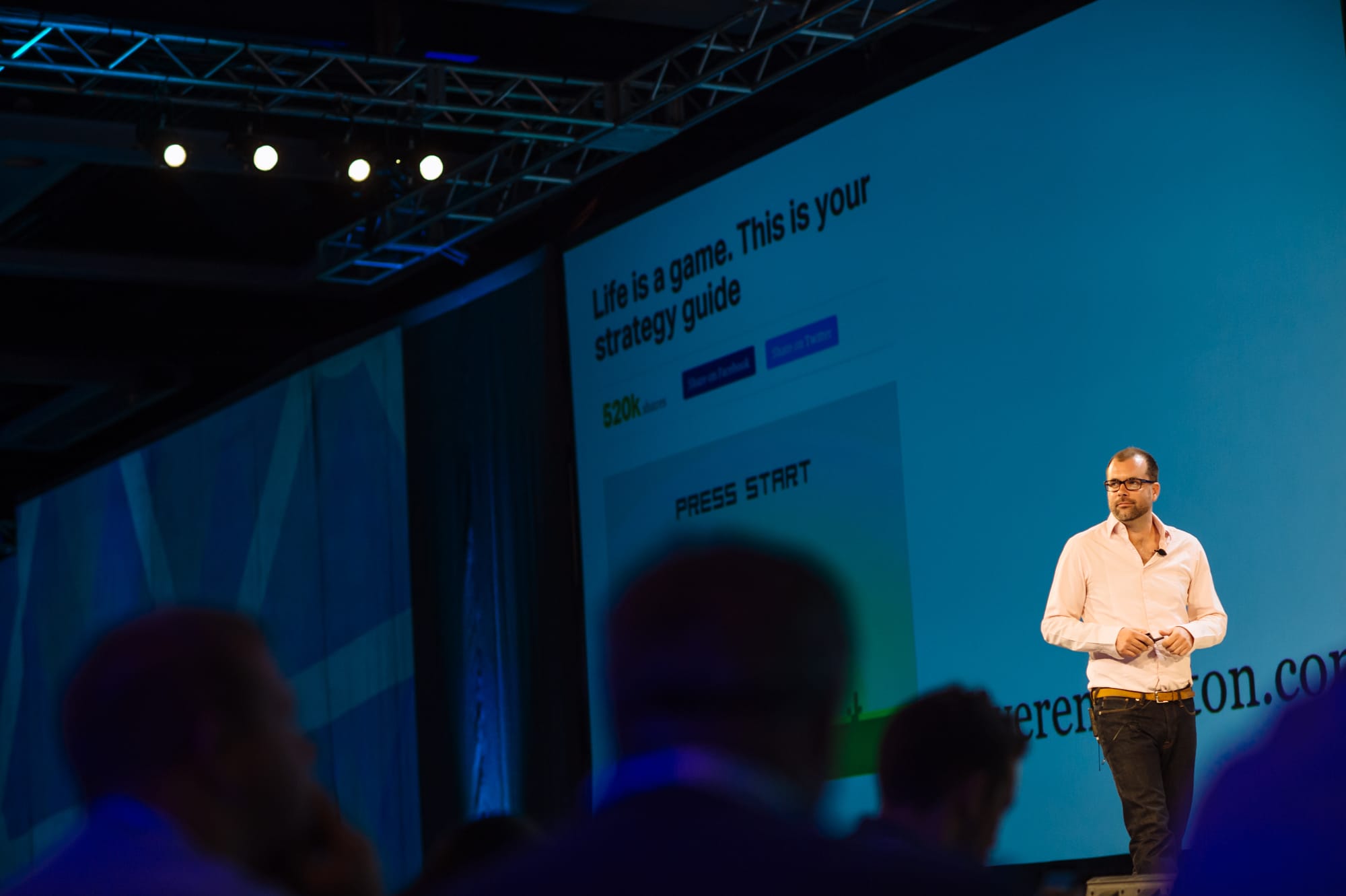 Richard speaking at MozCon