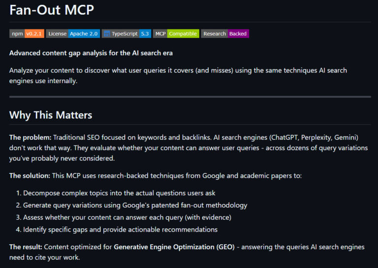 Query Fan-Out MCP for AI Search Optimisation