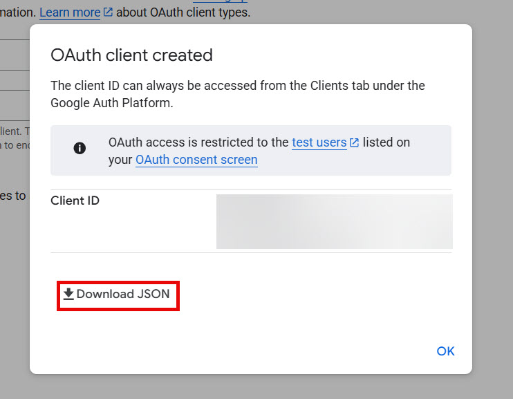 create oauth client 2