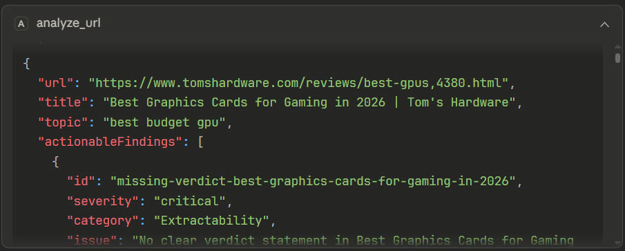 MCP server in Claude Desktop
