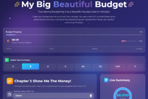 My Beautiful Budget: a free budget planner