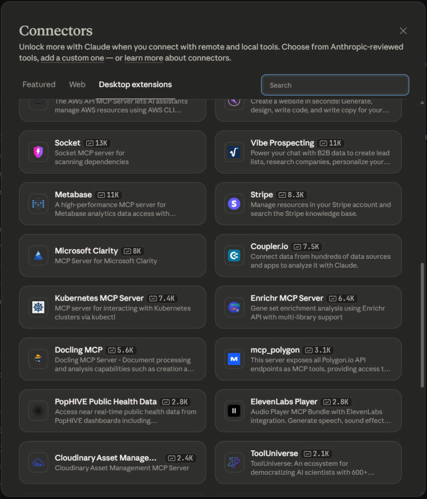 Claude Desktop Extensions