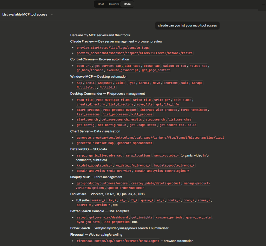 A selection of some of the MCP servers in daily use at Houtini HQ
